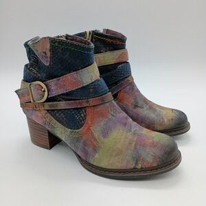 Spring‎ Step L'Artiste Shazzam Boots Womens 36 EU 5.5 US Leather Ankle Booties